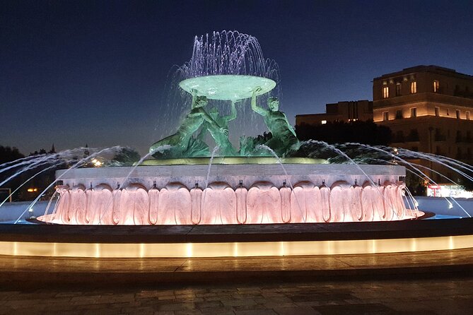 Valletta Food Tour - Valletta City Gate: Triton Fountain and Renzo Piano’s Parliament Context