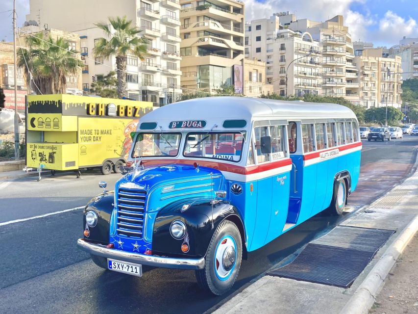 Valletta: Vintage Bus to Valletta, Sliema, Rabat & Mdina - Vintage Bus Ride Feel: Open Windows, Old-School Charm, No Commentary