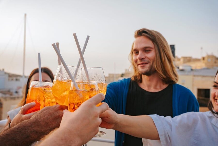 Victoria, Gozo: Sunset Walking Food and Drink Tour - The two-course finisher, so you truly skip lunch